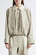 3.1 Phillip Lim Snap Front Cotton Blouson Bomber Jacket