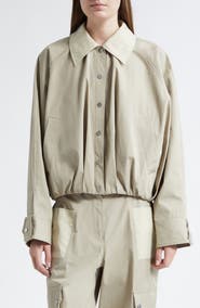 3.1 Phillip Lim Snap Front Cotton Blouson Bomber Jacket