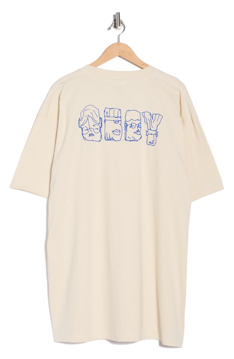 Obey Abstract Things Graphic T-Shirt, Alternate, color, Cream