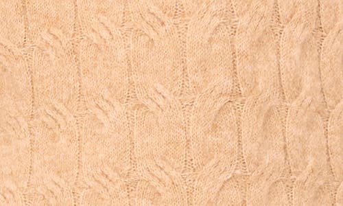 Vince Camuto Layered Look Cable Short Sleeve Sweater In Brown