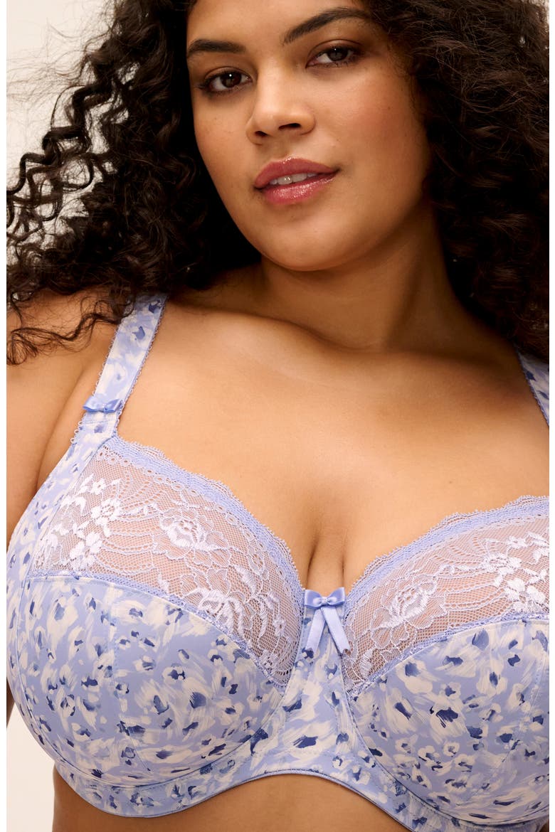 Morgan Full Figure Underwire Bra, Alternate, color, BLUE LEOPARD