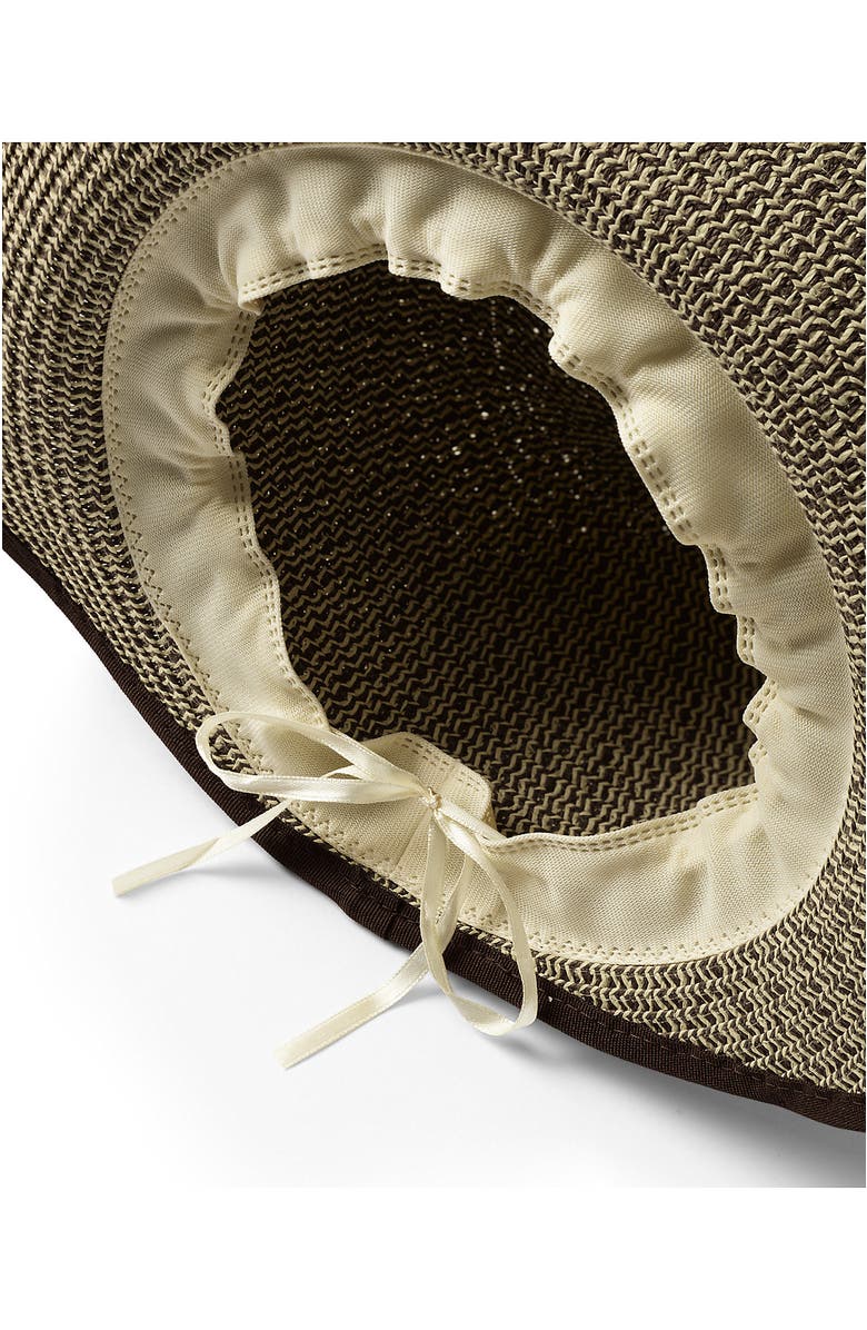 Lands' End Facesaver Sun Hat, Alternate, color, Multi Brown