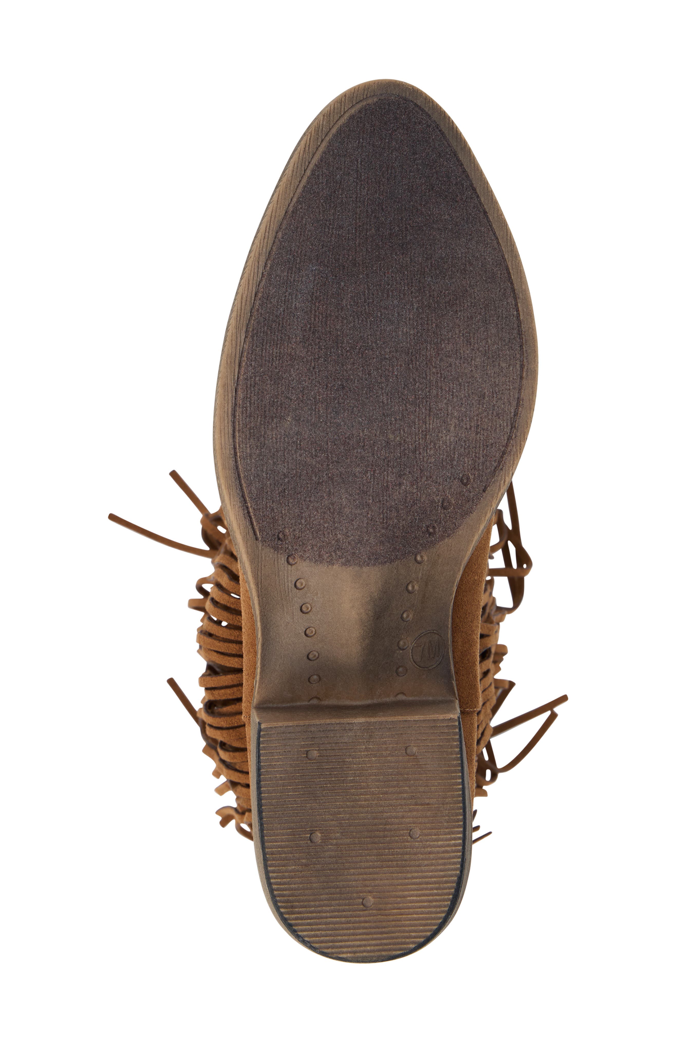 Saloon Fringe Boot, Alternate, color, SADDLE