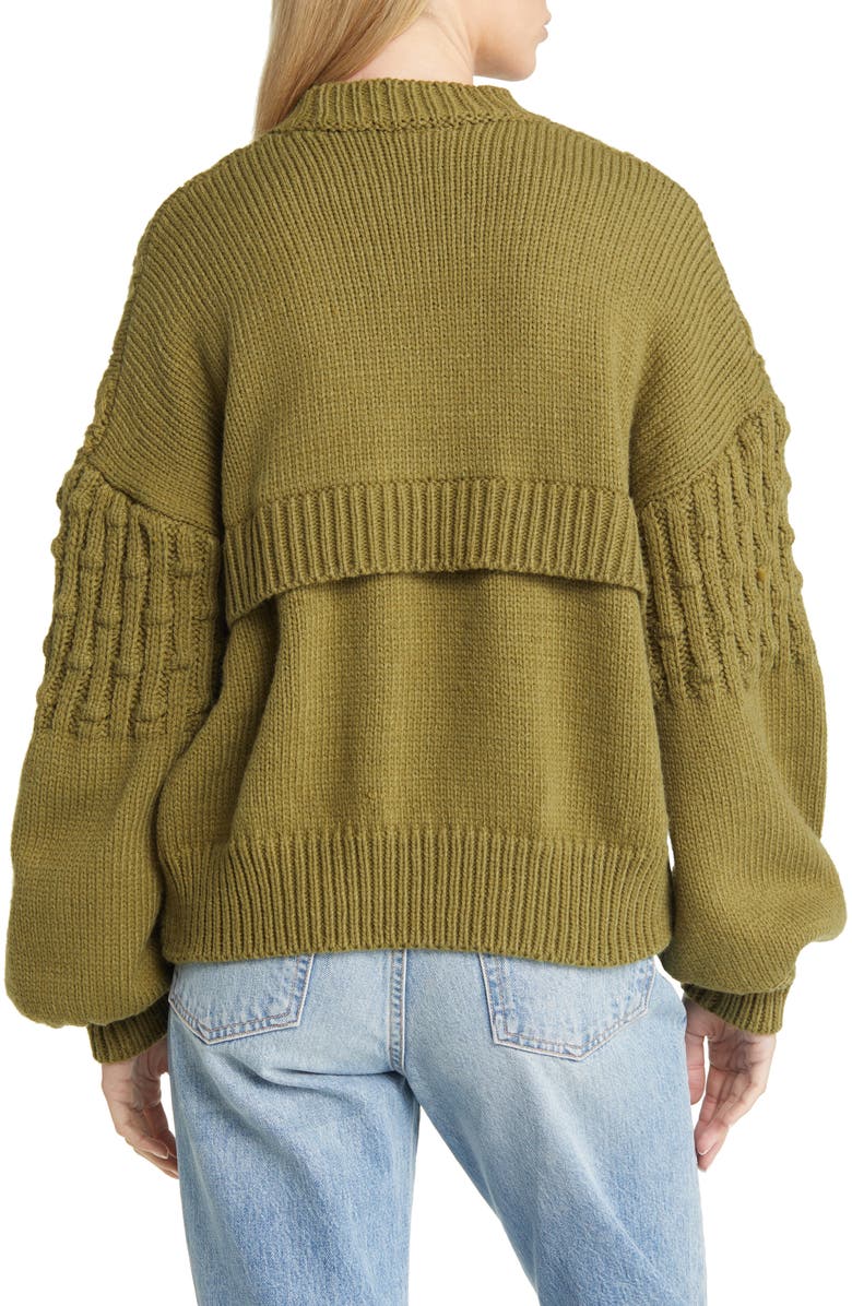 AWARE by VERO MODA Alexandra Crewneck Sweater, Alternate, color,