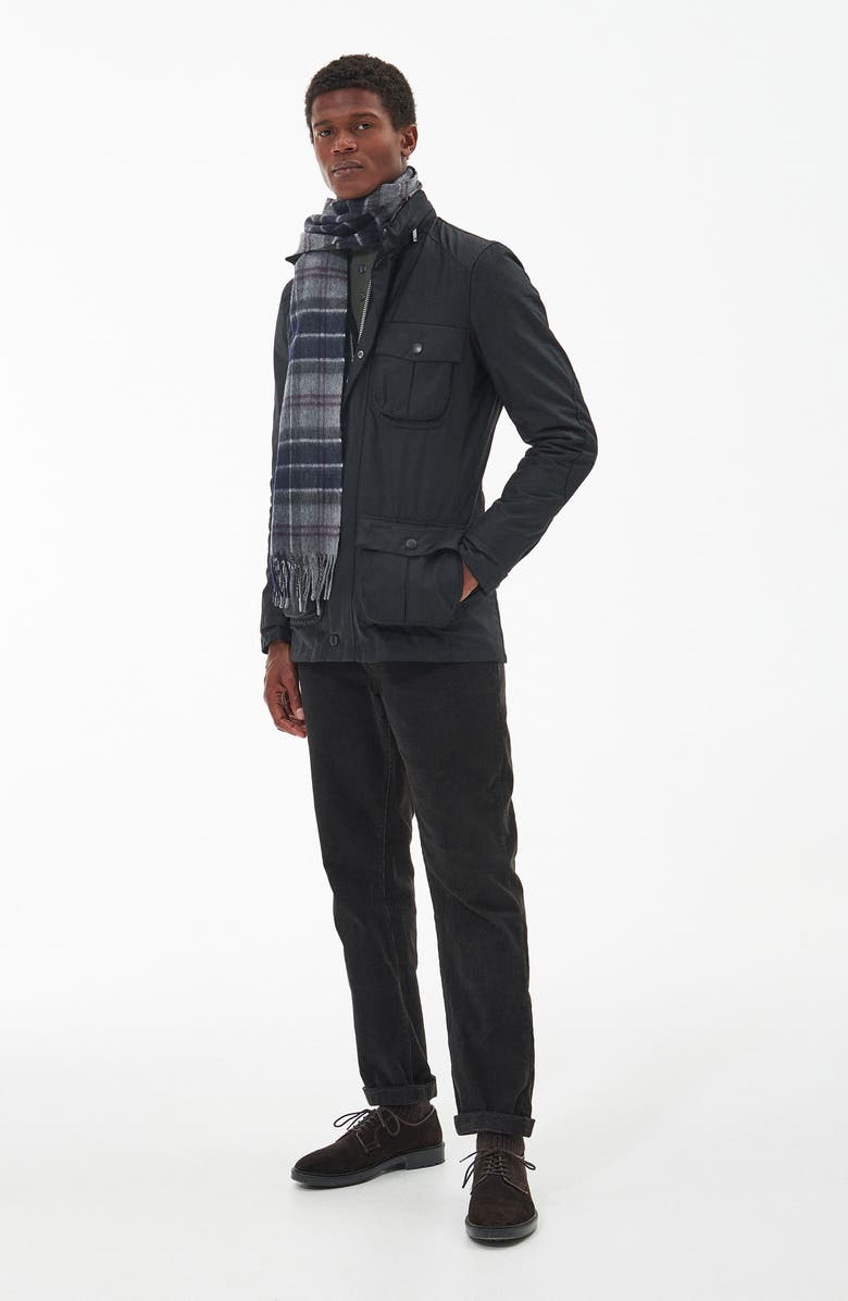 Barbour Tartan Lambswool & Cashmere Fringe Scarf, Alternate, color,