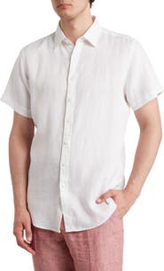 Rodd & Gunn Grey Lynn Linen Short Sleeve Button-Up Shirt