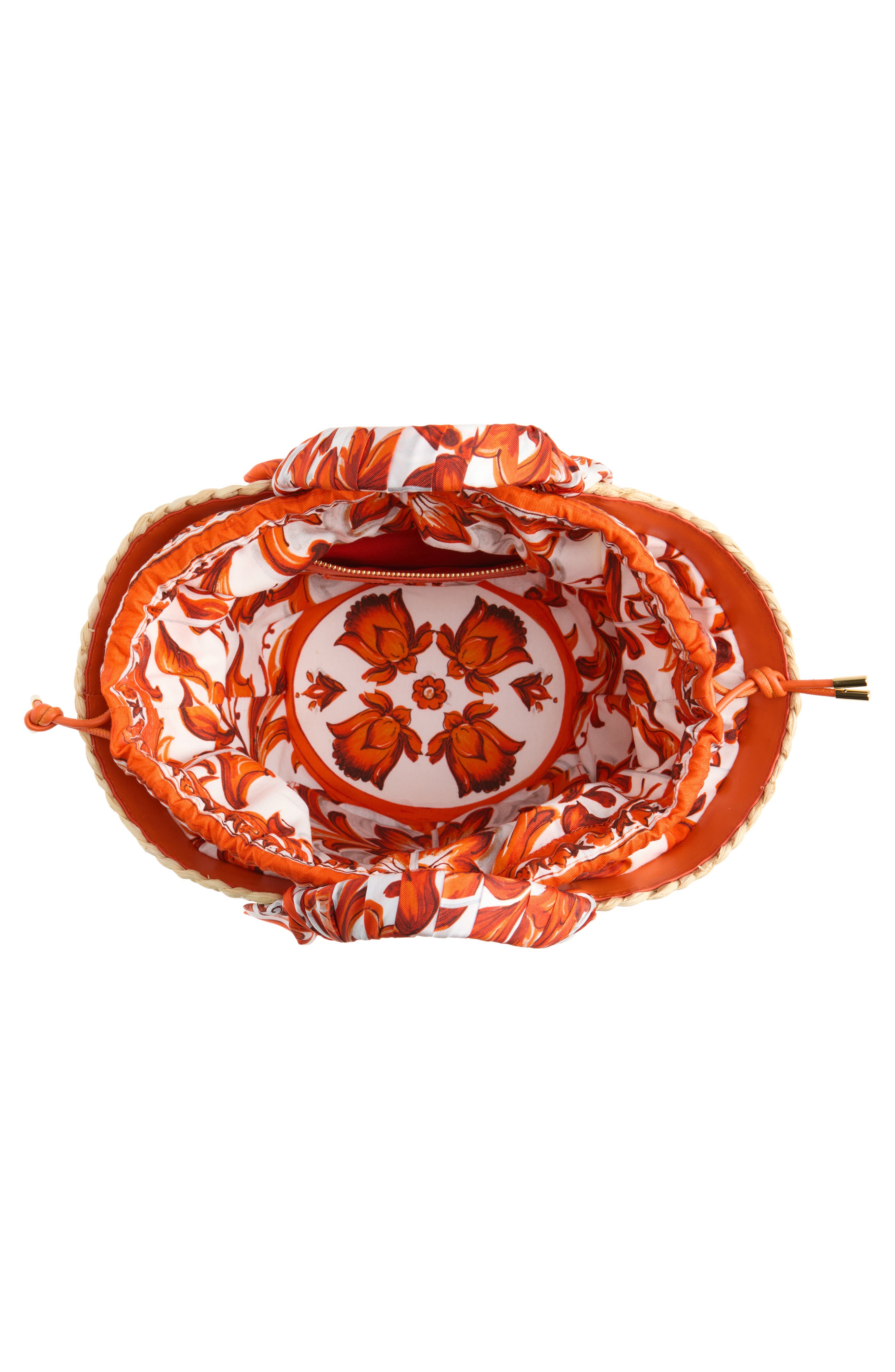 DG Logo Woven Straw Tote, Alternate, color, IH3TN MAJOLICA 6 ORANGE