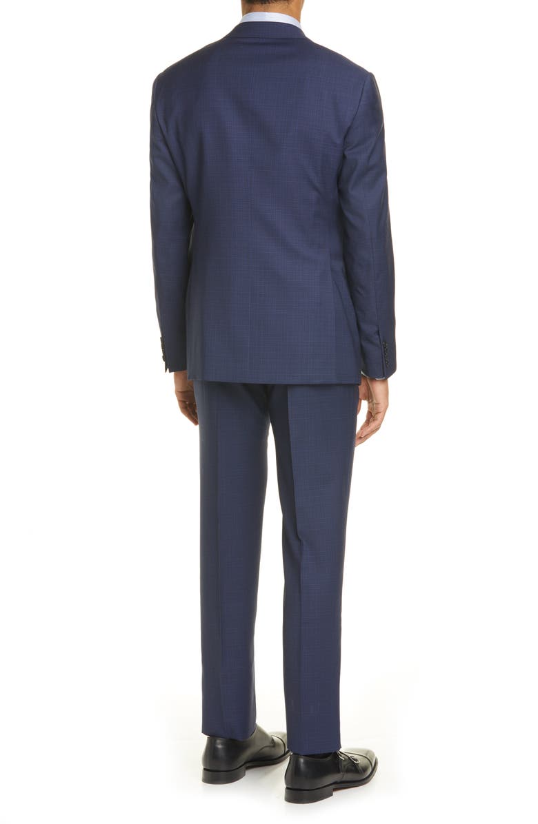 Giorgio Armani Trim Fit Check Wool Suit, Alternate, color, 