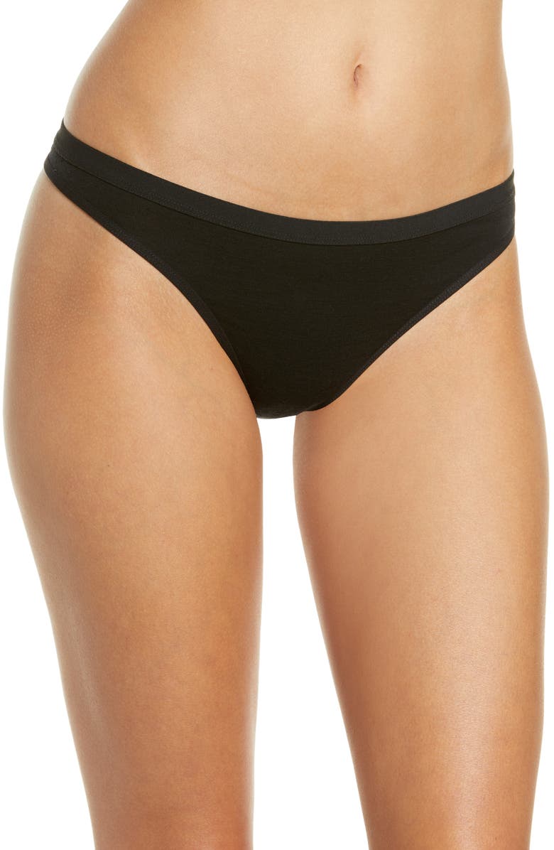 Icebreaker Siren Merino Wool Blend Thong, Main, color, 