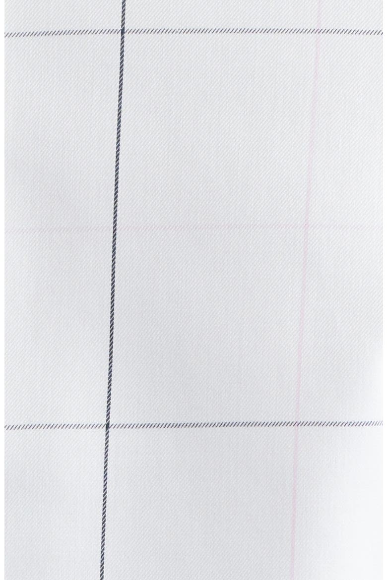 Modern Fit Windowpane Check Non-Iron Cotton Twill Dress Shirt, Alternate, color, NAVY
