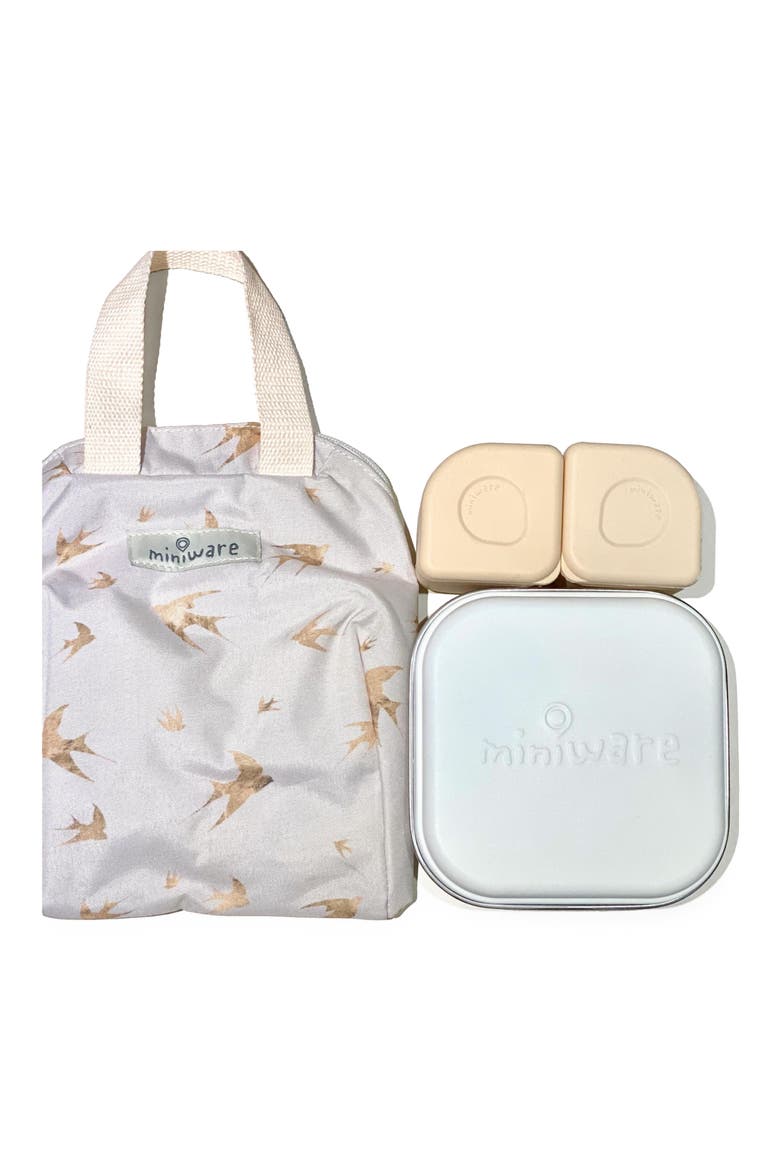 Grow Bento Box & Lunch Tote Set, Main, color, SNOW PEACH