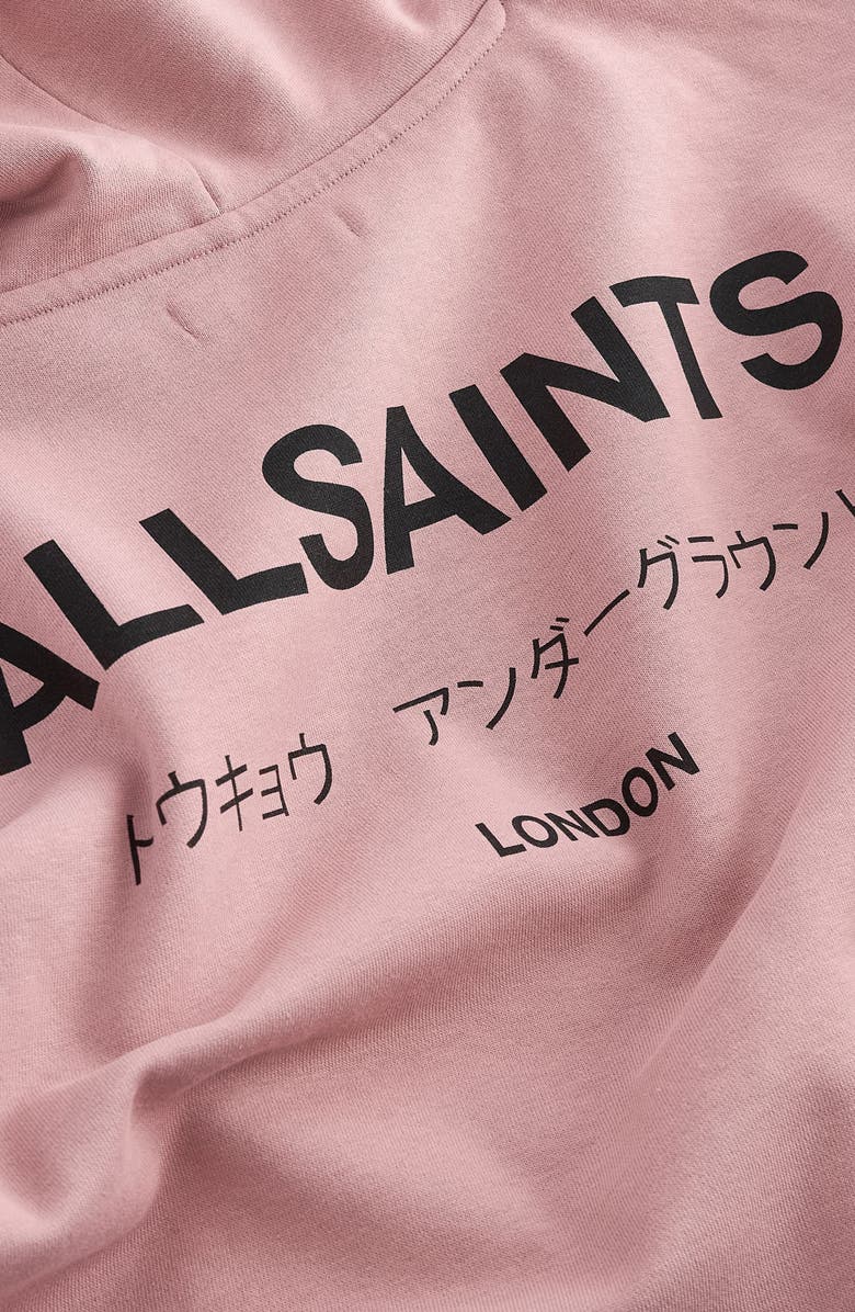 smALLSAINTS by ALLSAINTS Kids' Longline Graphic Hoodie, Alternate, color, Pink