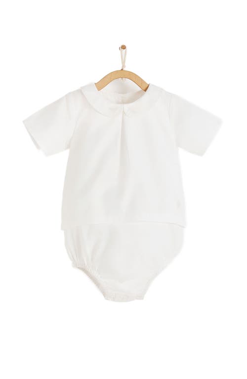 Babycottons Bauti Shirt Bodysuit In White