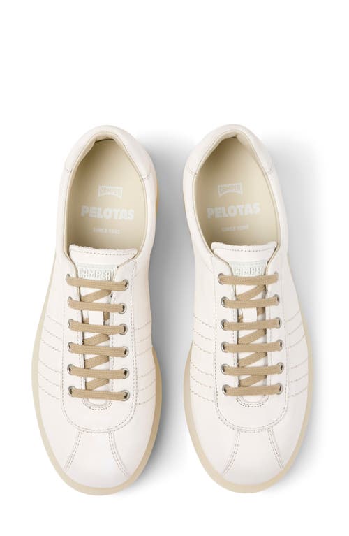 Camper Pelotas Ariel Low Top Sneaker In White Natural