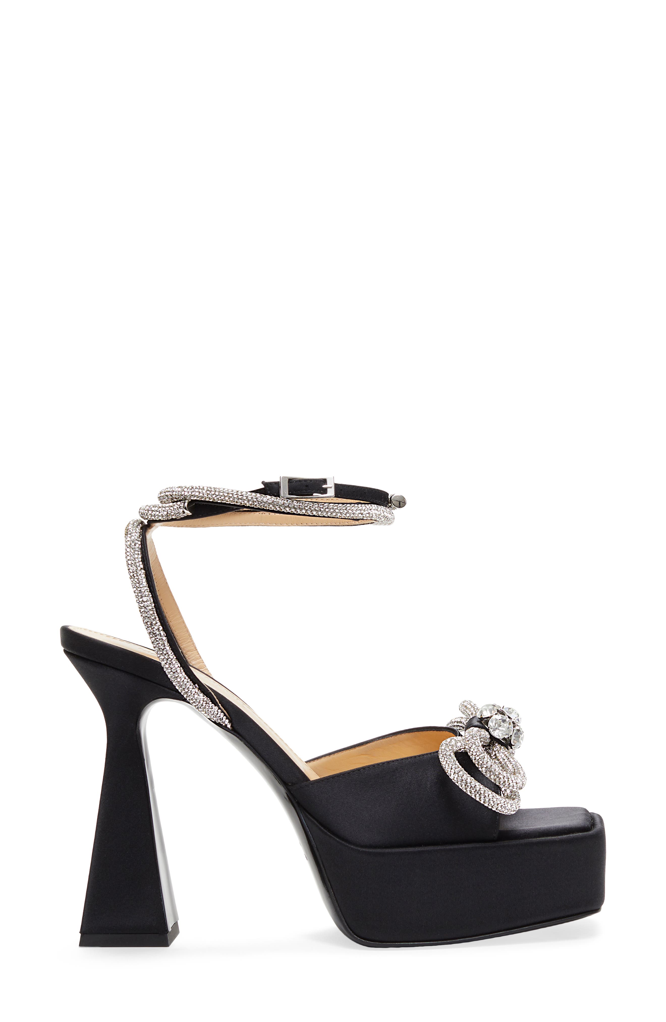 Mach & Mach Double Bow Platform Sandal, Alternate, color, 