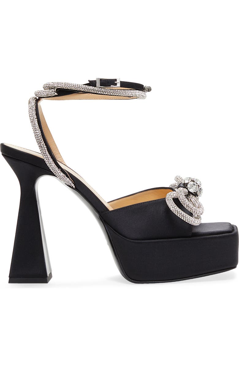 Mach & Mach Double Bow Platform Sandal, Alternate, color,