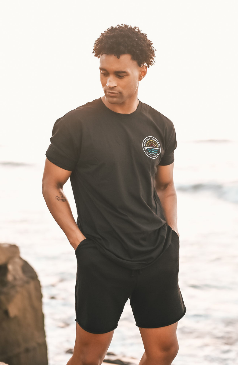 Everyday California Cabrillo Tee Shirt, Alternate, color, Black / Multicolor