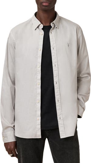 Hawthorne Solid Stretch Cotton Button-Up Shirt