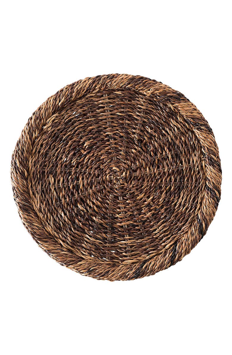 Juliska Rustic Rope Chargers Set of 4, Alternate, color, Natural