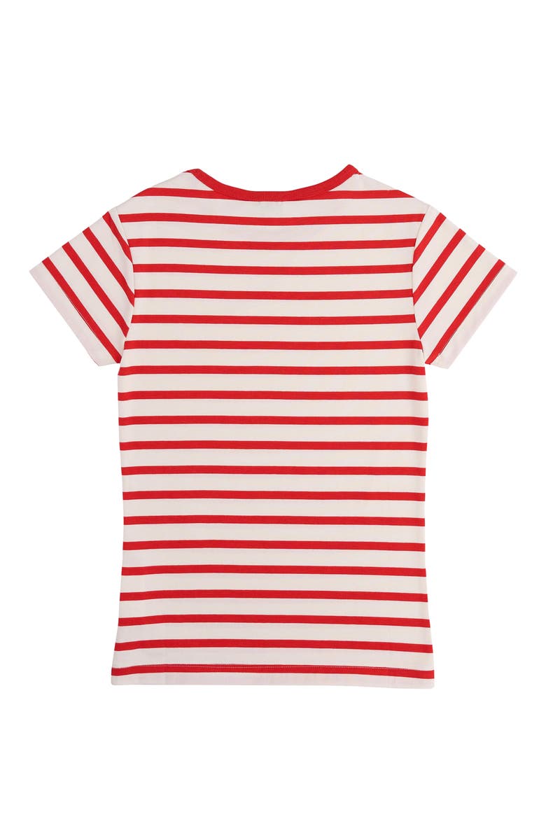 Striped Baby Tee, Alternate, color, RED/ WHITE STRIPE