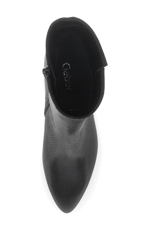 Gabor Snakeskin Embossed Bootie In Multi