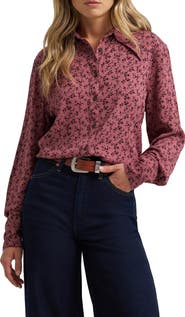 Wrangler Tess Dramatic Collar Shirt