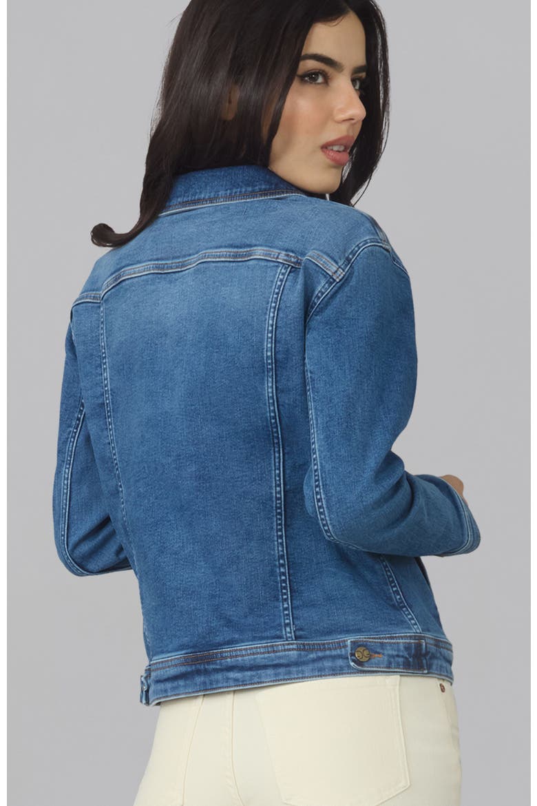 Gabriella Classic Denim Jacket, Alternate, color, Divine Blue