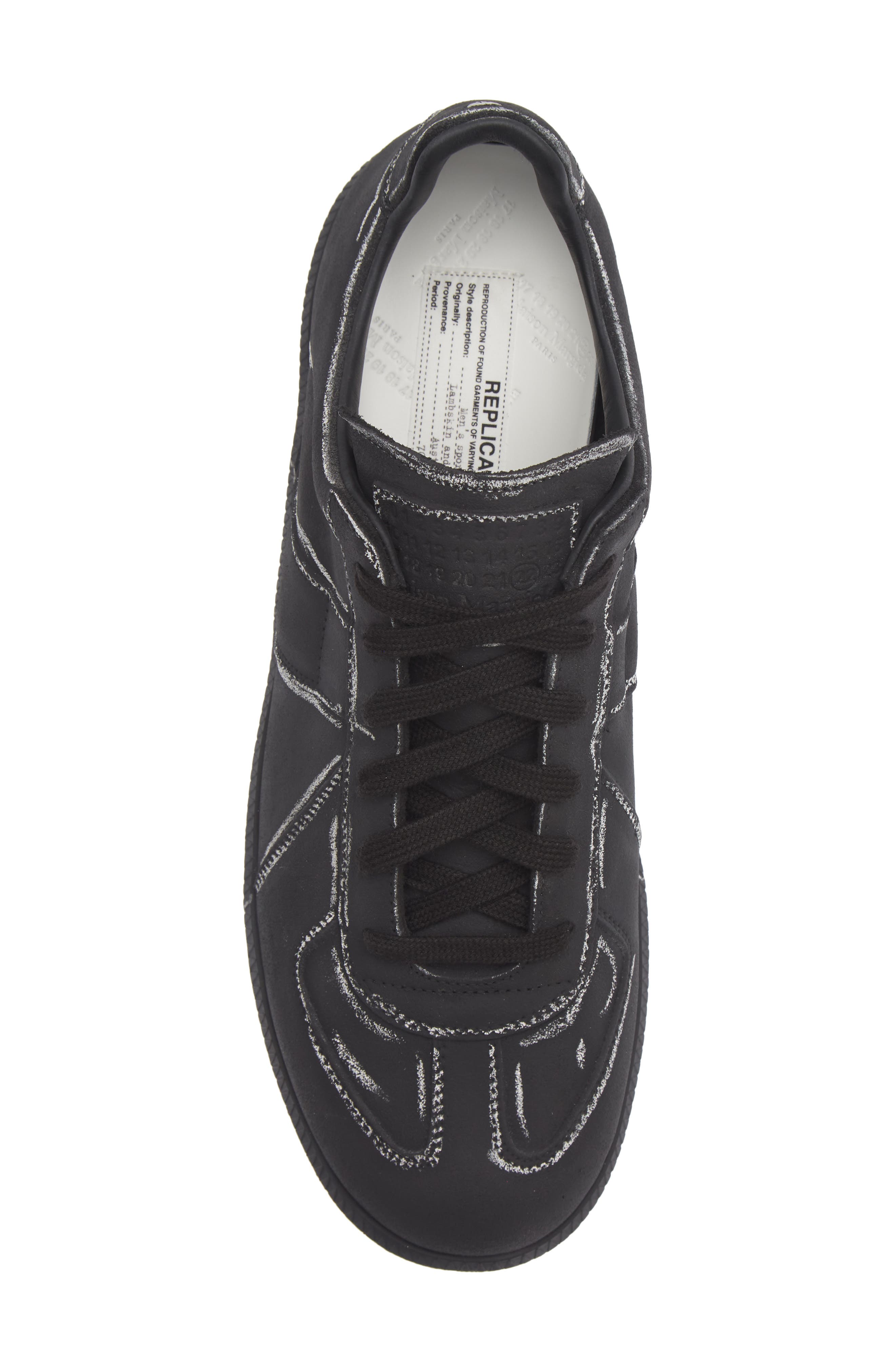 Replica Low Top Sneaker, Alternate, color, BLACK/ WHITE