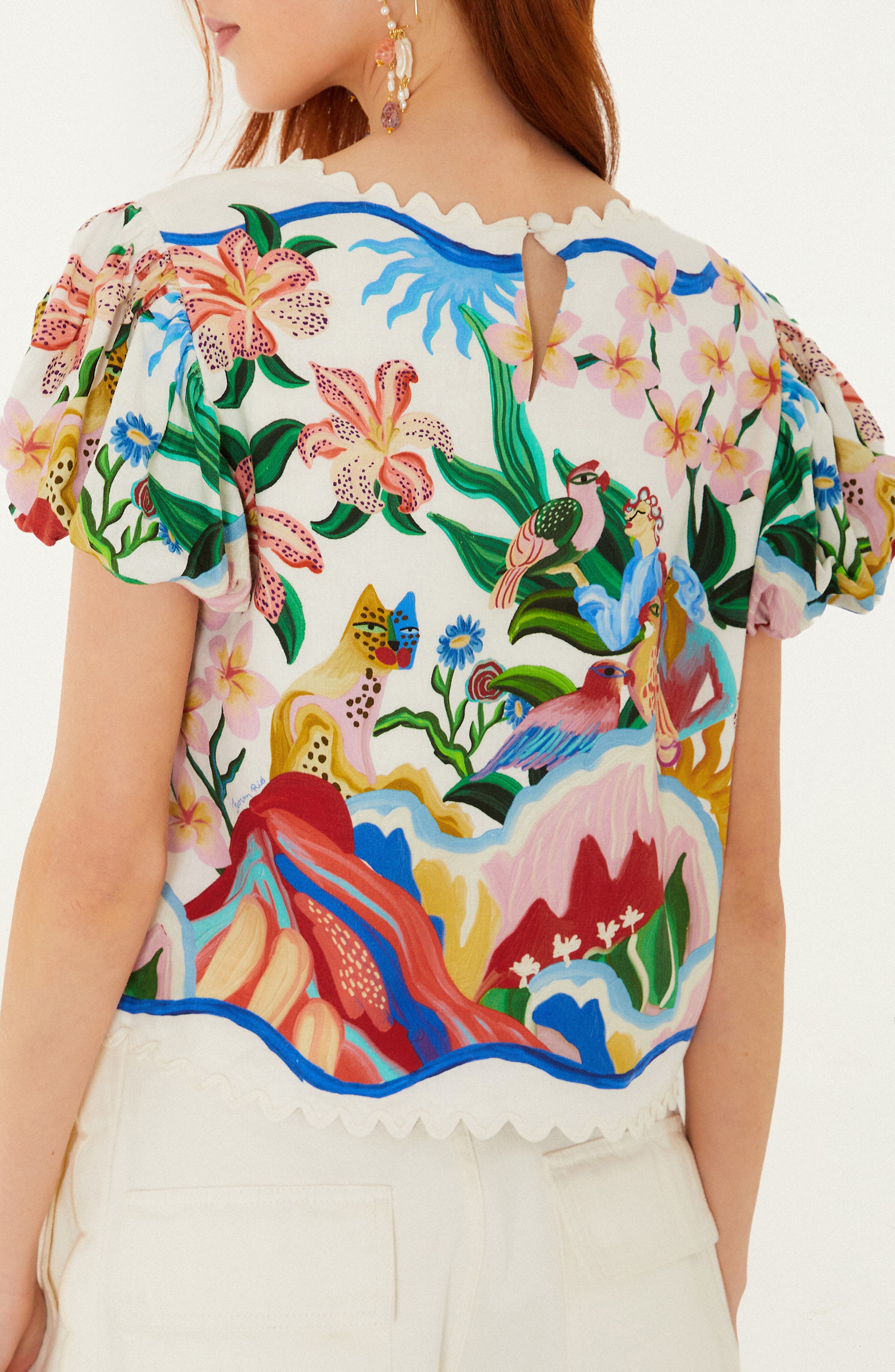 Garden of Life Floral Print Blouse - image 2