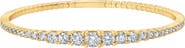 Crislu Graduated Round Cubic Zirconia Flex Bracelet