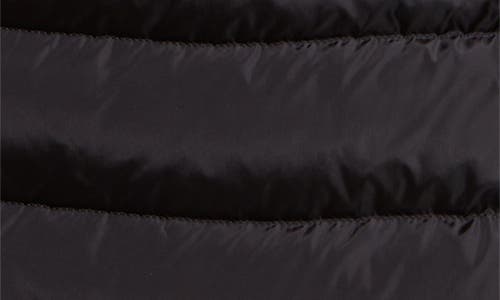 Moncler Flammette Water Repellent Long Hooded Down Coat In Black