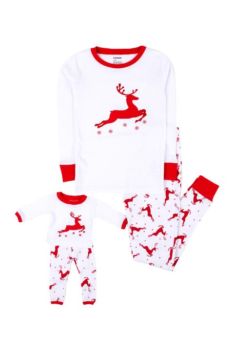 Reindeer Pajama & Matching Doll Pajama Set