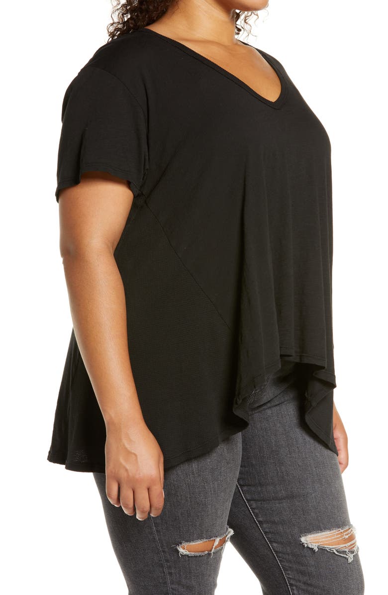 Treasure & Bond Treasue & Bond Mixed Media Swing T-Shirt, Alternate, color,