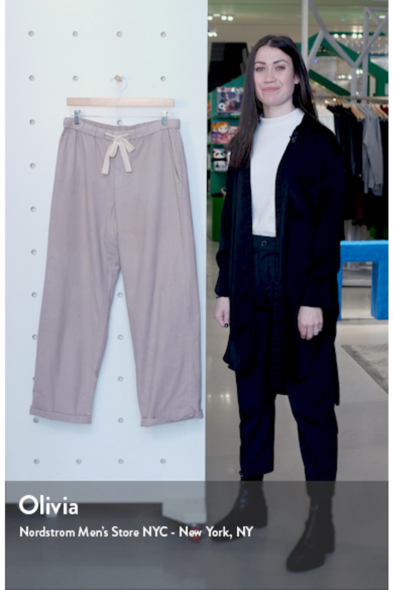 Organic Cotton Wide Leg Pants (Nordstrom Exclusive) video