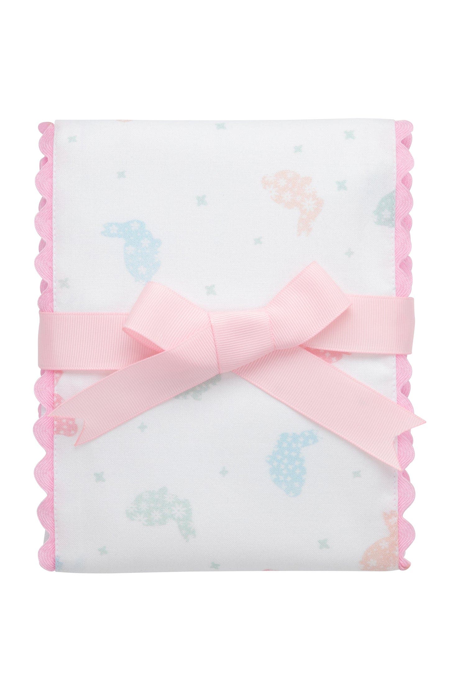 Bunny Print/Pink Trim