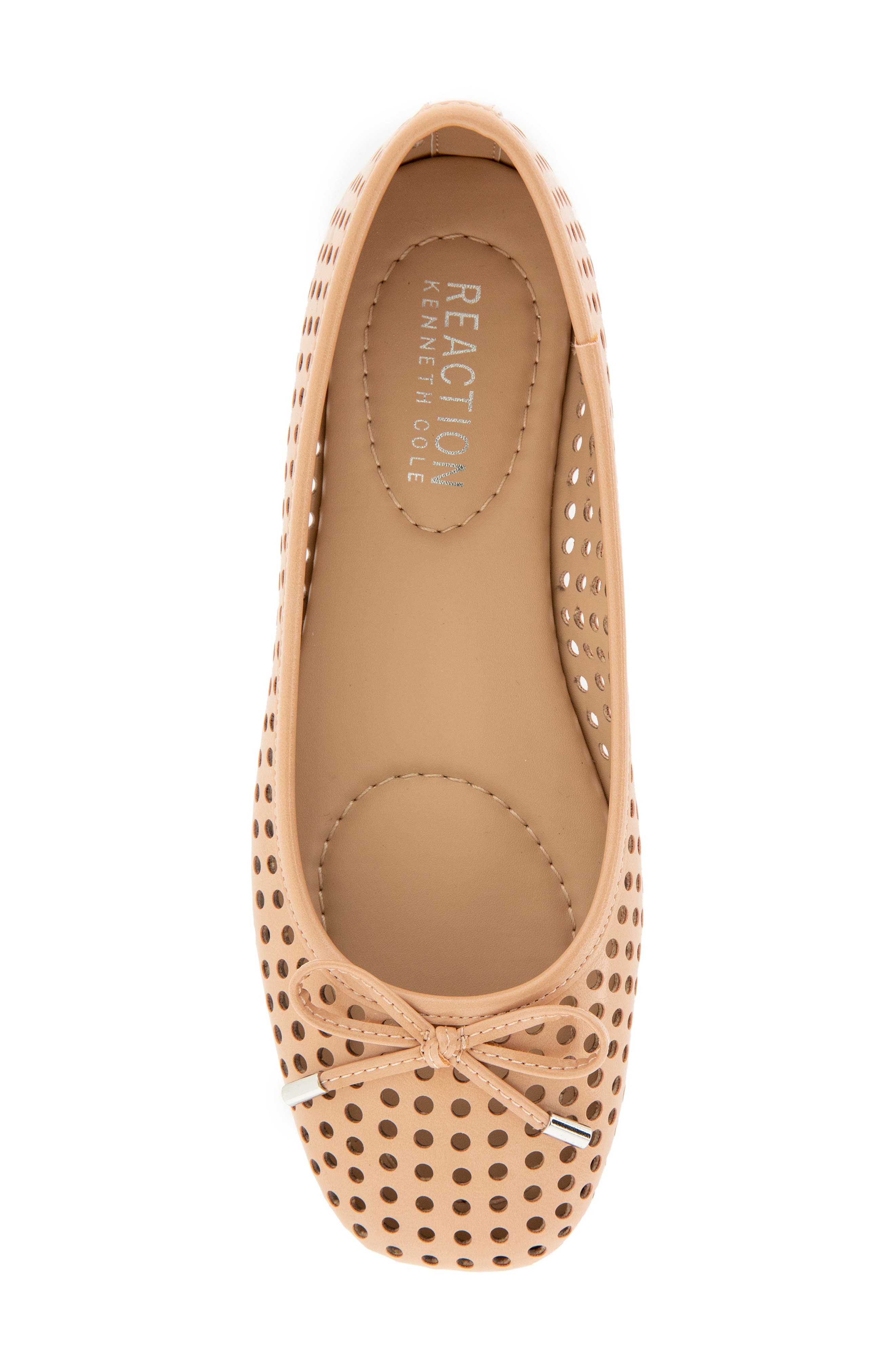 Elstree Perforated Ballet Flat, Alternate, color, PEACH