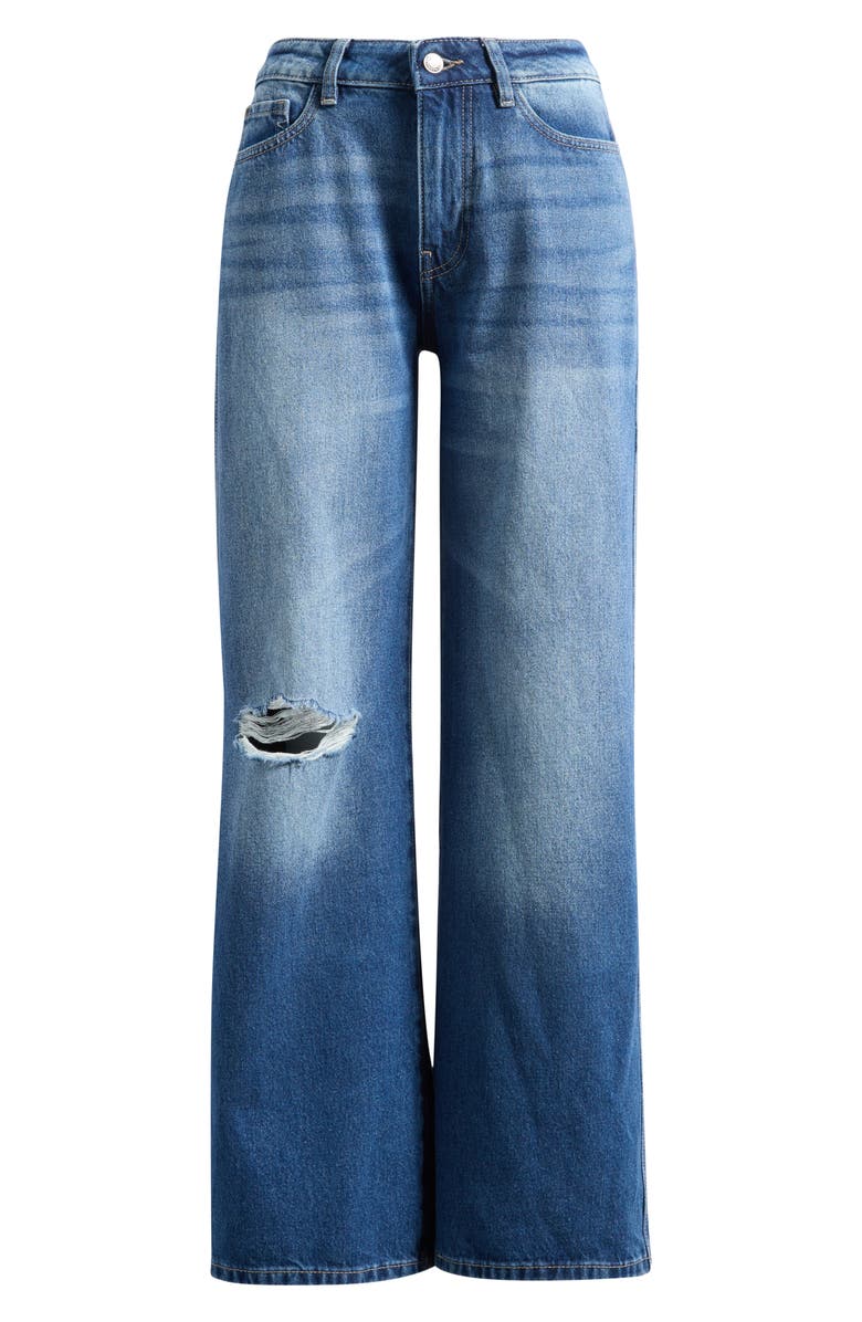 WARP+WEFT CJU Low Rise Wide Leg Ripped Jeans, Alternate, color, Los Feliz