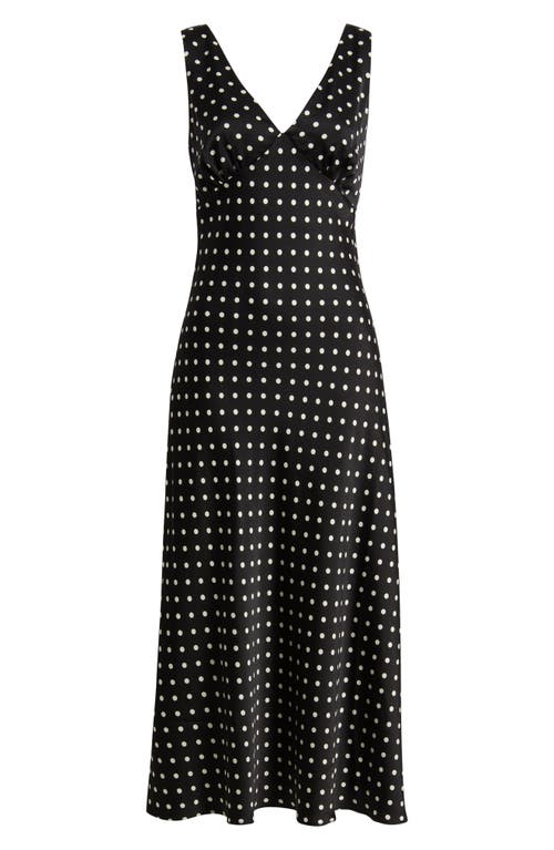 LULUS LULUS JULIA POLKA DOT SLIPDRESS 