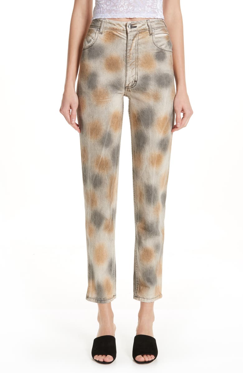 Eckhaus Latta Echkaus Latta EL Tie Dye Straight Leg Jeans, Main, color,