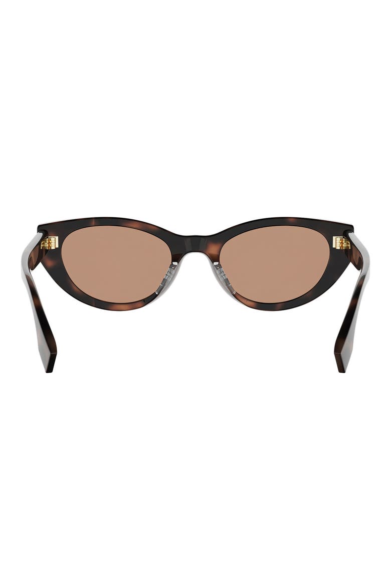 Lettering 51mm Cat Eye Sunglasses (Nordstrom Exclusive), Alternate, color, HAVANA / OTHER / BROWN