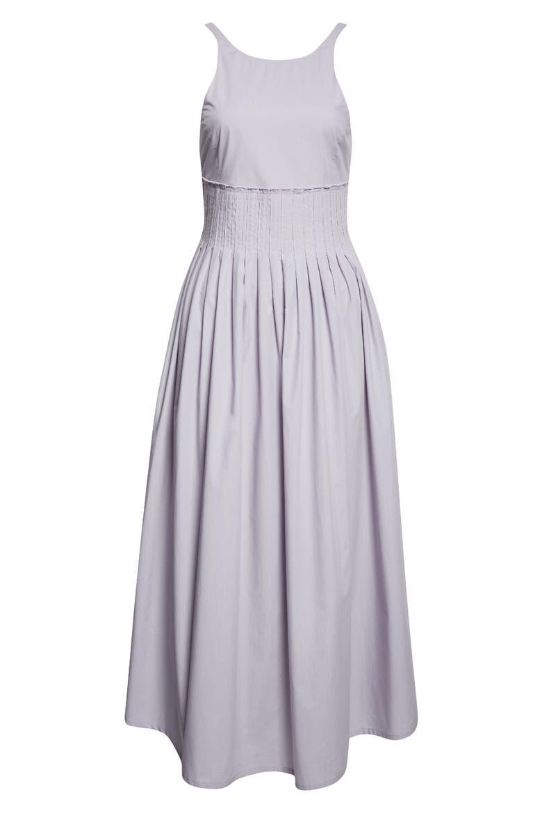 Iris Poplin Midi Dress, Alternate, color, LILAC