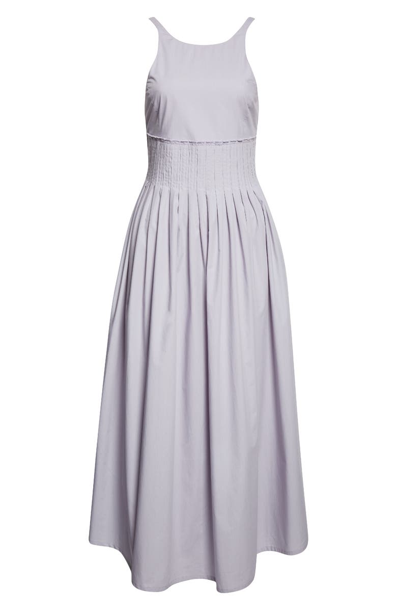 Giorgio Armani Iris Poplin Midi Dress, Alternate, color, Lilac