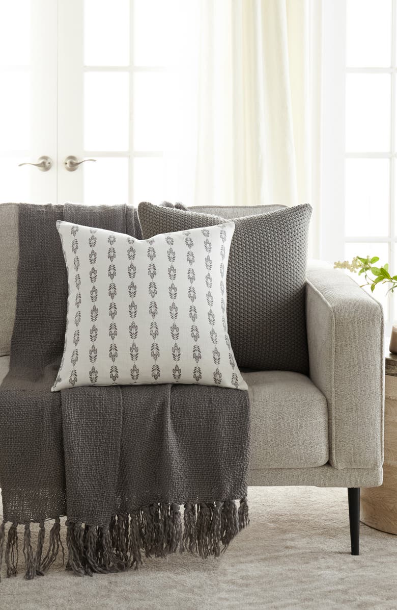 HOMESPUN Assorted 2-Pack Accent Pillows, Alternate, color, Grey/ White