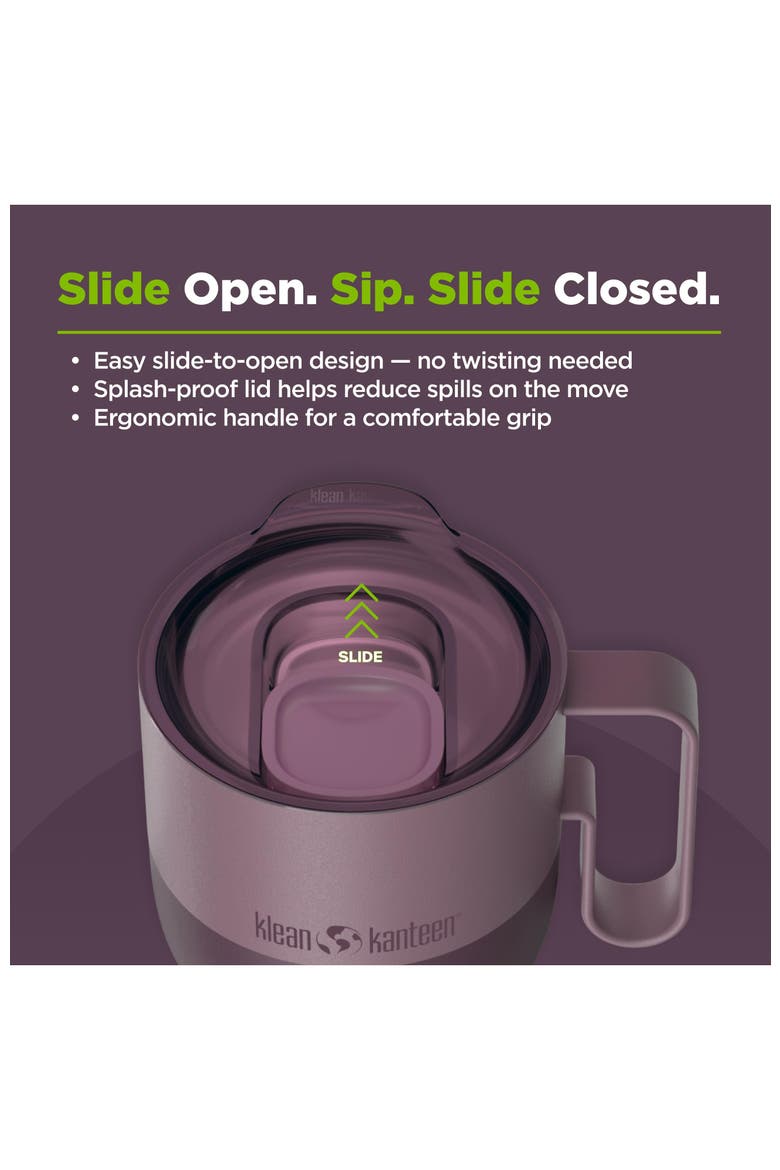 12oz Rise Mug with Slide Lid, Alternate, color, Dusty Orchid