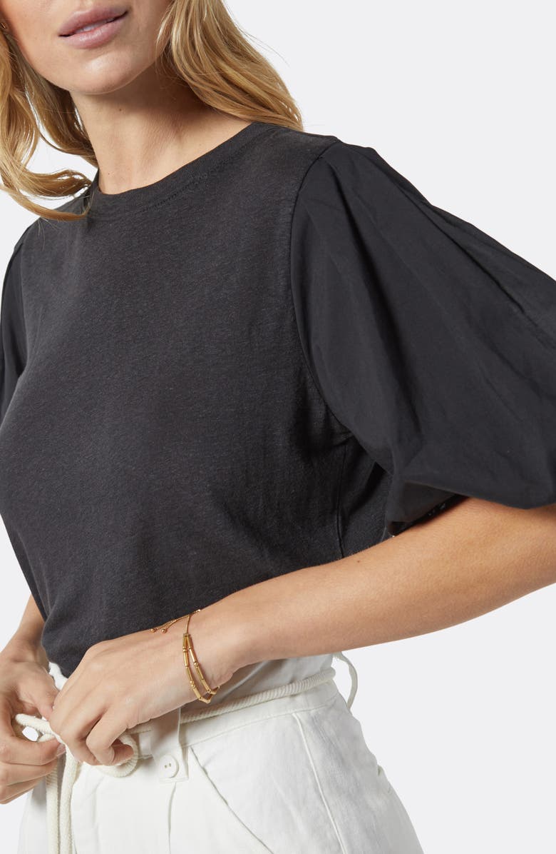 Joie Libby Puff Sleeve Linen Blend Top, Alternate, color, 