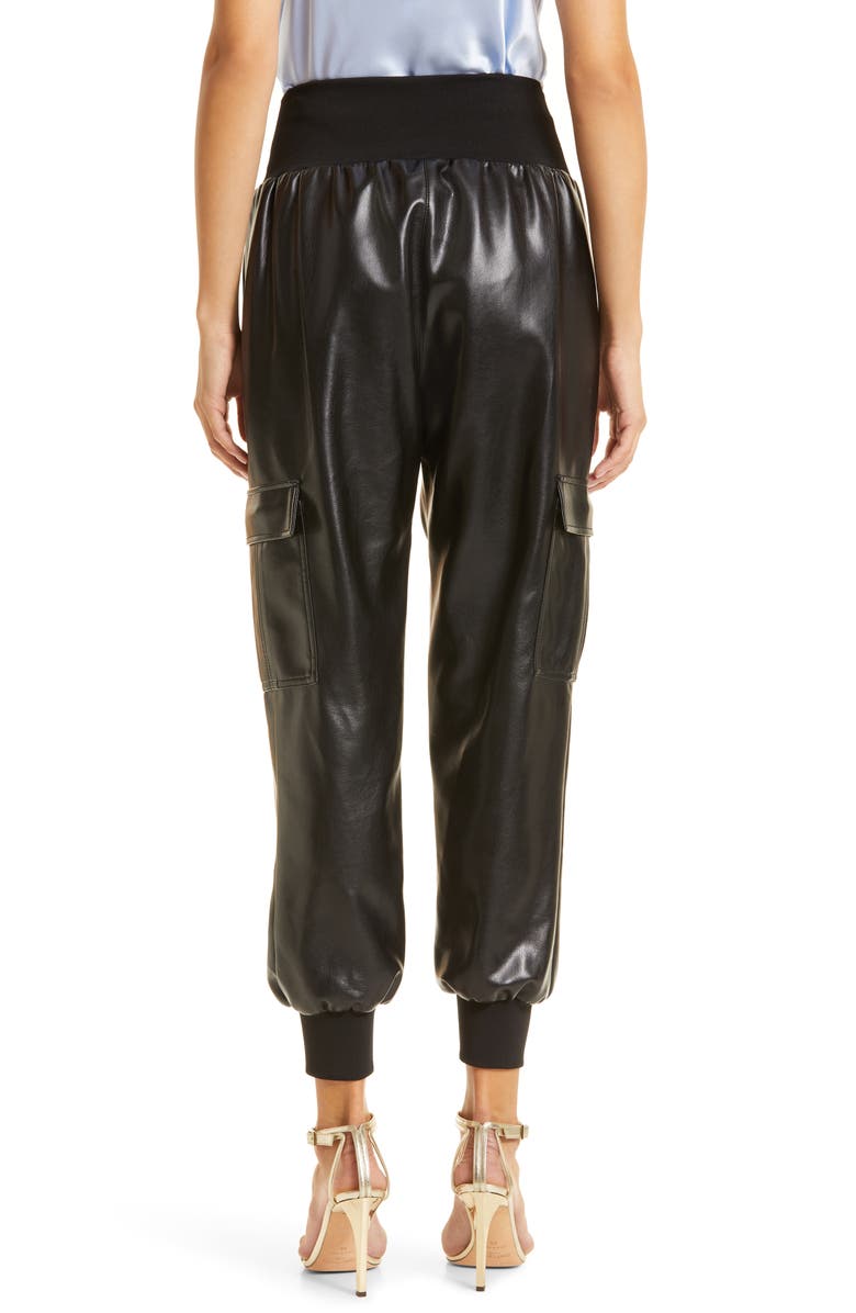 Cinq à Sept Giles Faux Leather Jogger Pants, Alternate, color, 
