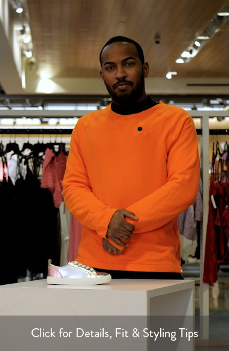 Kids' Metallic Low Top Sneaker, sales video thumbnail