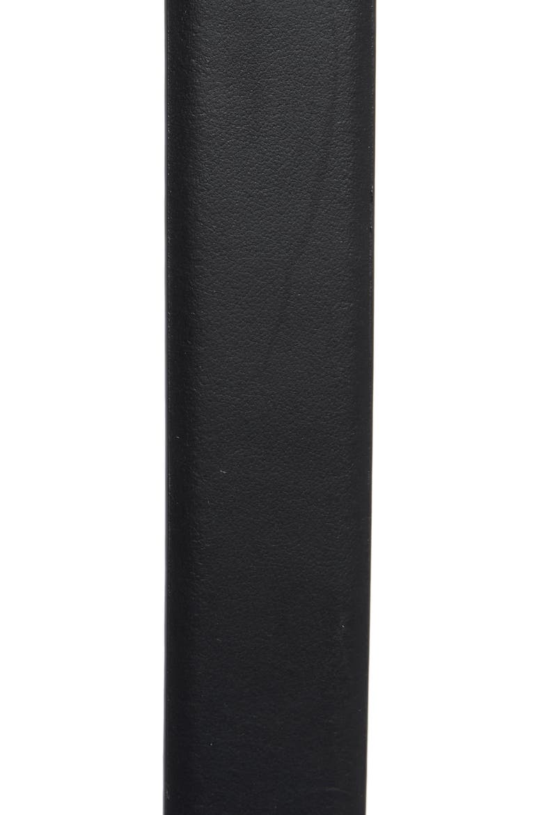 Square Buckle Leather Belt, Alternate, color, BLACK DUSK