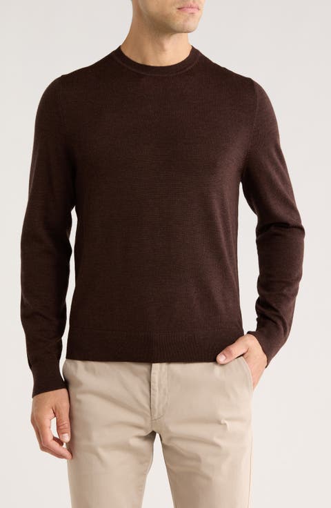 Washable Merino Wool Crewneck Sweater