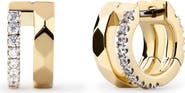 Ana Luisa Esme Cubic Zirconia Huggie Hoop Earrings